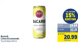 Makro Bacardi Limon & Lemonade aanbieding