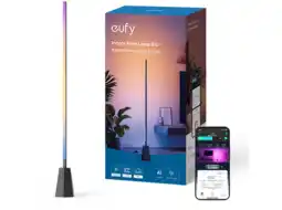 MediaMarkt Eufy Indoor Led Floor Lamp E10 Slimme Binnenarmatuur Zwart aanbieding