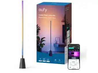 MediaMarkt Eufy Indoor Led Floor Lamp E10 Slimme Binnenarmatuur Zwart aanbieding
