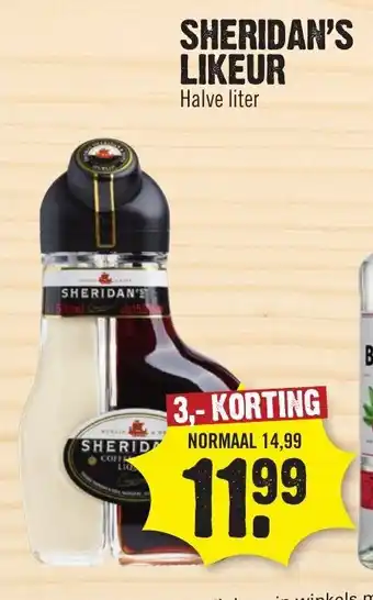 Dirk Sheridan's Koffielikeur 500ml aanbieding