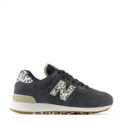 Wehkamp New Balance 574 sneakers antraciet/ecru dierenprint aanbieding