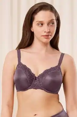 Wehkamp Triumph niet-voorgevormde minimizer Ladyform Soft aubergine aanbieding