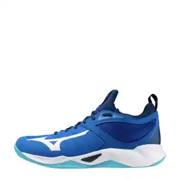 Wehkamp Mizuno Wave Momentum zaalsportschoenen kobaltblauw/wit aanbieding