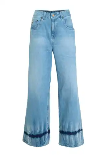 Wehkamp Lois tie-dye high waist wide leg jeans Beatrix stone aanbieding