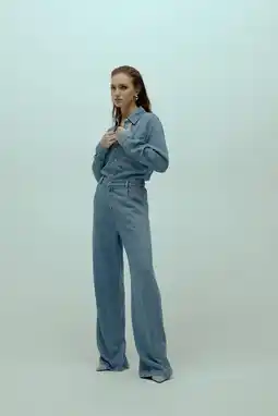 Wehkamp Homage to Denim jumpsuit light blue denim aanbieding