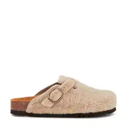 Wehkamp Scholl teddy clogs taupe aanbieding