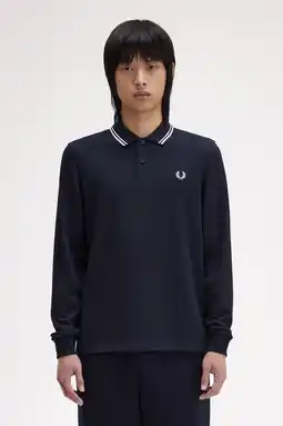 Wehkamp Fred Perry regular fit polo TWIN TIPPED met contrastbies aanbieding