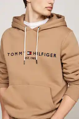 Wehkamp Tommy Hilfiger hoodie met printopdruk Safari Canvas aanbieding