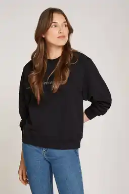 Wehkamp CALVIN KLEIN JEANS sweater zwart aanbieding