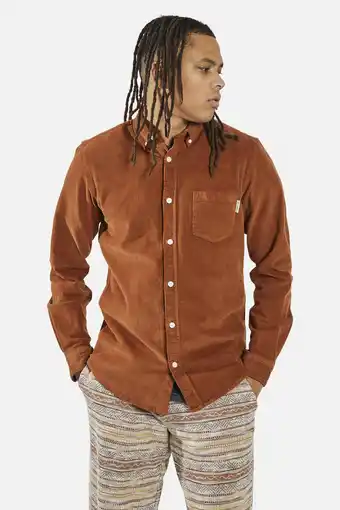 Wehkamp Redefined Rebel corduroy regular fit overhemd RRPark Caramel Cafe aanbieding