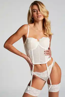 Wehkamp Hunkemöller strapless bustier Harmony ecru aanbieding