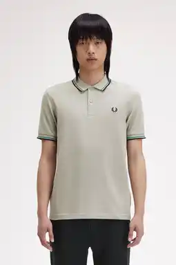 Wehkamp Fred Perry regular fit polo TWIN TIPPED met contrastbies aanbieding