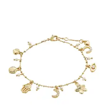 Wehkamp PILGRIM gold plated armband Prucence met bedels aanbieding