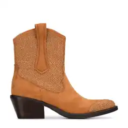 Wehkamp POSH by Poelman Abby cowboylaarzen met glitters cognac aanbieding
