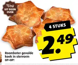 Boni Roomboter gevulde koek in stervorm aanbieding