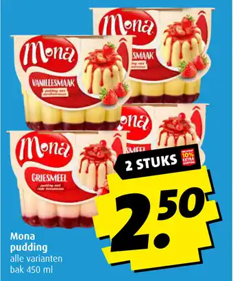 Boni Mona pudding aanbieding