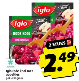 Boni Iglo rode kool met appeltjes aanbieding