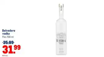 Makro Belvedere vodka aanbieding