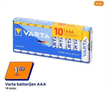 Action Varta batterijen AAA aanbieding