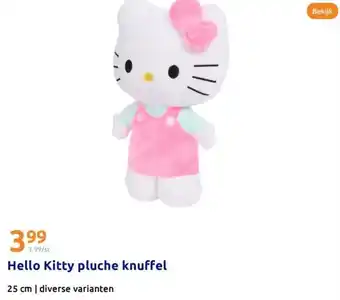 Action Hello Kitty pluche knuffel aanbieding