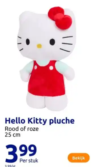 Action Hello Kitty pluche aanbieding