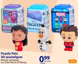 Action Puzzle Palz 3D-puzzelgum aanbieding