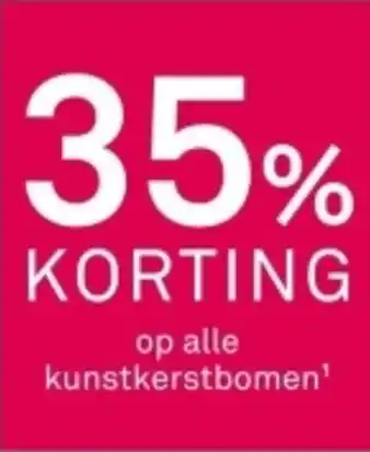 Karwei Op alle kunstkerstbomen' aanbieding