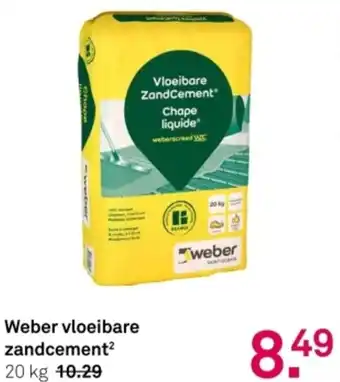 Karwei Weber vloeibare zandcement² aanbieding