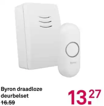 Karwei Byron draadloze deurbelset aanbieding