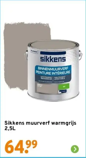 GAMMA Sikkens muurverf warmgrijs aanbieding