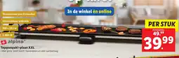 Lidl Alpina Teppanyaki-plaat XXL aanbieding