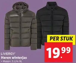 Lidl LIVERGY Heren winterjas aanbieding