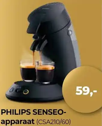 EP Beerepoot PHILIPS SENSEO- apparaat (CSA210/60) aanbieding