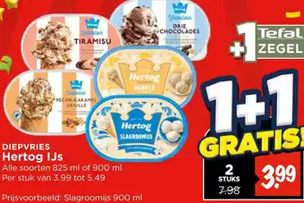 Vomar Voordeelmarkt Hertog IJs aanbieding