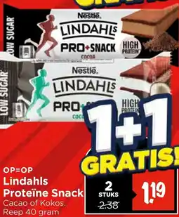 Vomar Voordeelmarkt Lindahls Proteïne Snack aanbieding