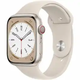 Bol.com Apple Watch Series 8 - 4G - 45mm - Sterrenlicht Aluminium aanbieding