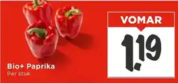 Vomar Voordeelmarkt Bio+ Paprika aanbieding