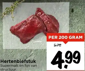 Vomar Voordeelmarkt Hertenbiefstuk aanbieding