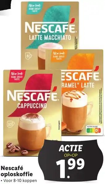 Lidl Nescafé oploskoffie aanbieding