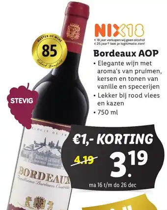 Lidl Bordeaux AOP aanbieding