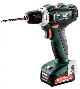 Conrad Metabo PowerMaxx BS 12 601036500 Accu-schroefboormachine 12 V Li-ion aanbieding