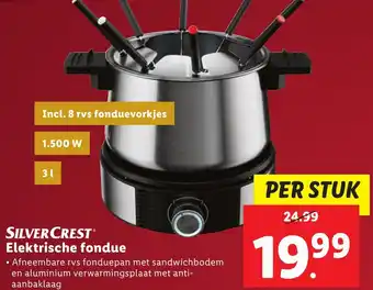 Lidl SILVERCREST Elektrische fondue aanbieding