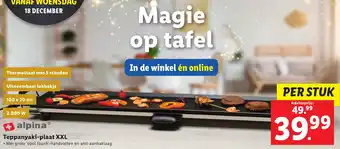 Lidl Alpina Teppanyaki-plaat XXL aanbieding