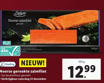 Lidl Noorse gerookte zalmfilet aanbieding