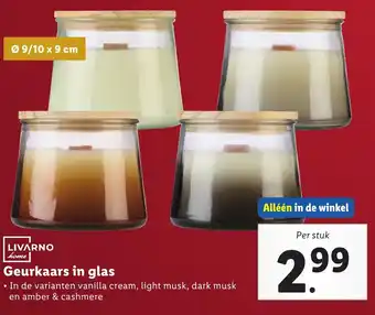 Lidl Geurkaars in glas aanbieding