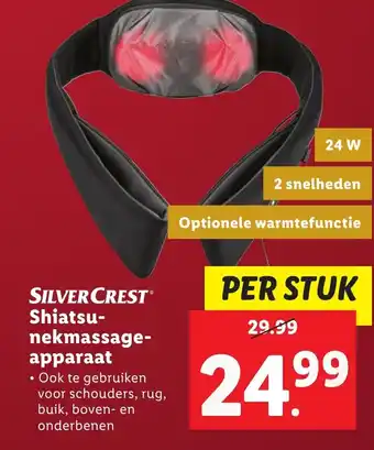 Lidl Shiatsu nekmassage apparaat aanbieding