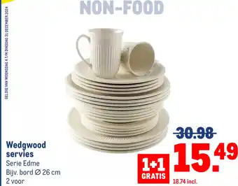 Makro Wedgwood servies aanbieding