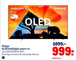 Makro Philips OLED Ambilight smart-tv aanbieding