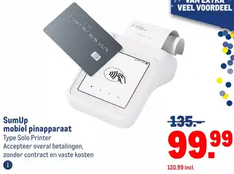 Makro SumUp mobiel pinapparaat aanbieding