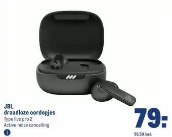 Makro JBL draadloze oordopjes aanbieding